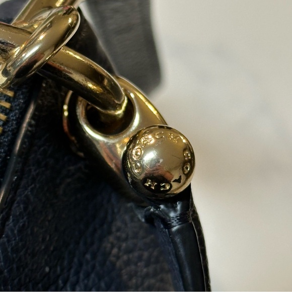 Authentic Coach MIA Shoulder Bag - Navy Blue | F28966 | Refined Pebble Leather - Picture 10 of 16